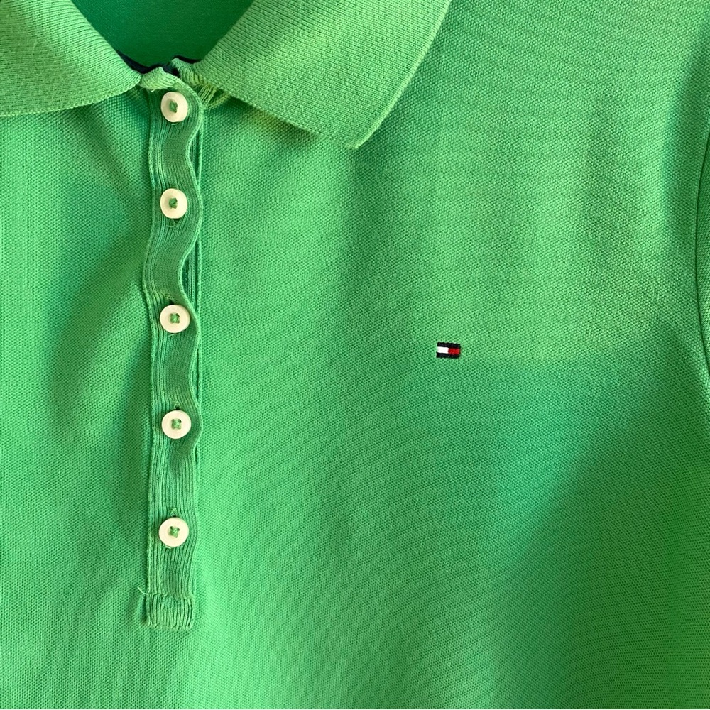 Tommy Hilfiger Green XL polo style top - Picture 3 of 5